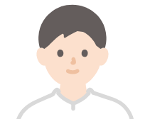 男性の先輩のイラスト