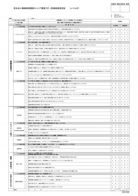 ラダーIVの表　リンク先のPDFで同じ内容をご説明しています
